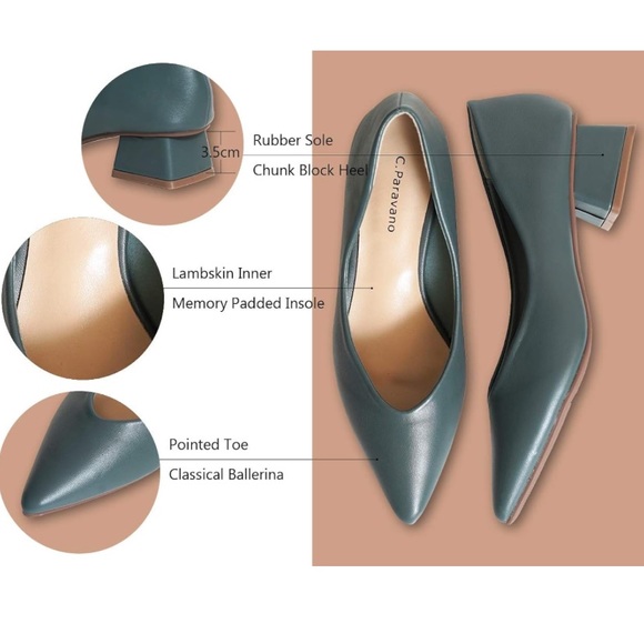 C.Paravano Low Heel Shoes - Picture 3 of 11